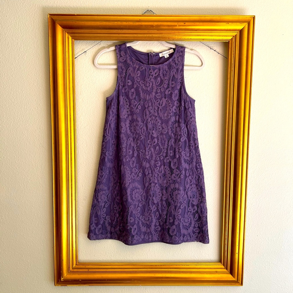 Francesca's Collections Lavender Lace Dress